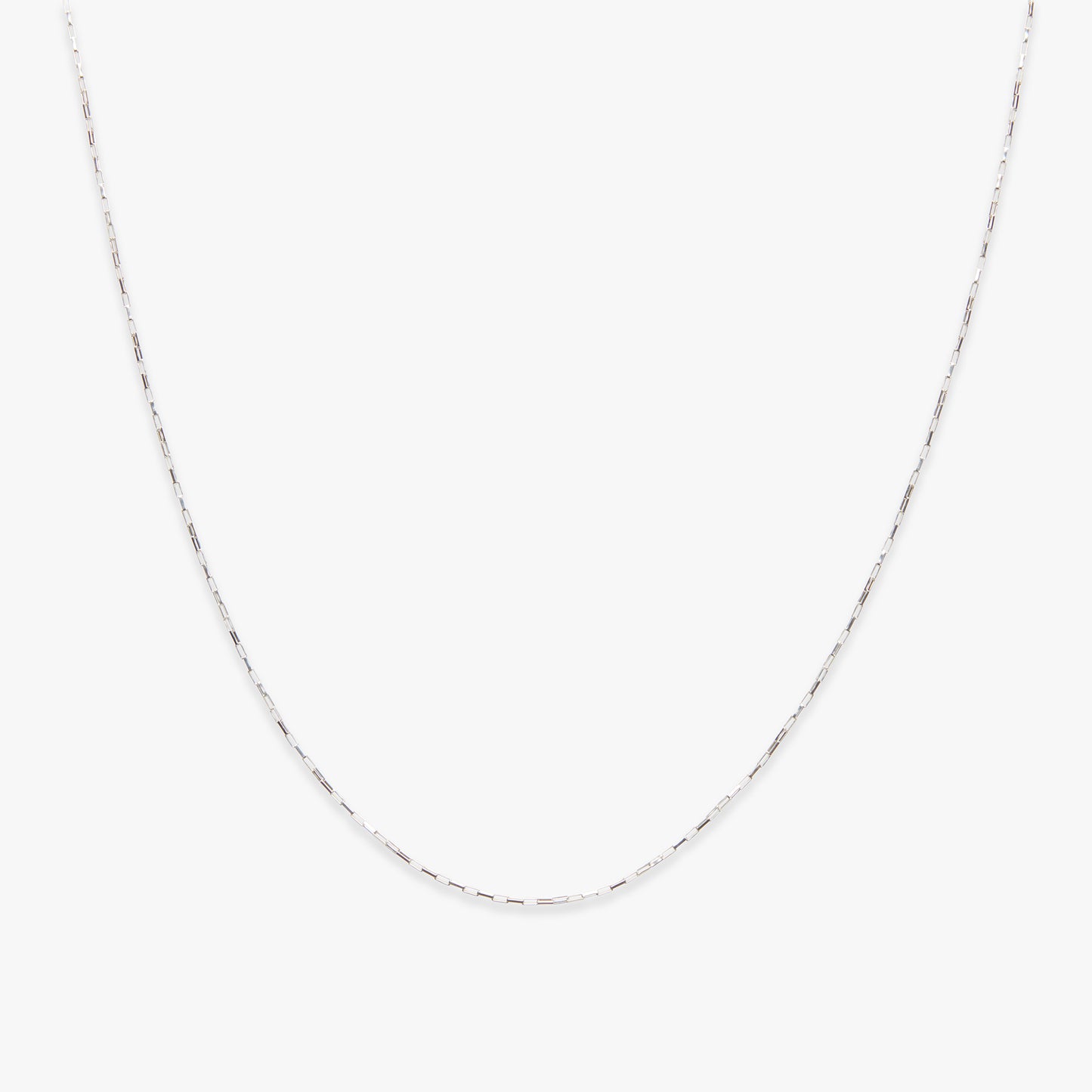 Box chain necklace silver