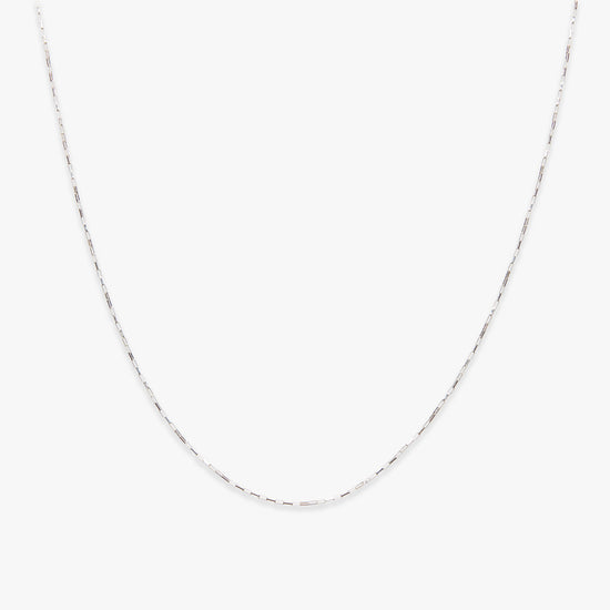 Box chain necklace silver