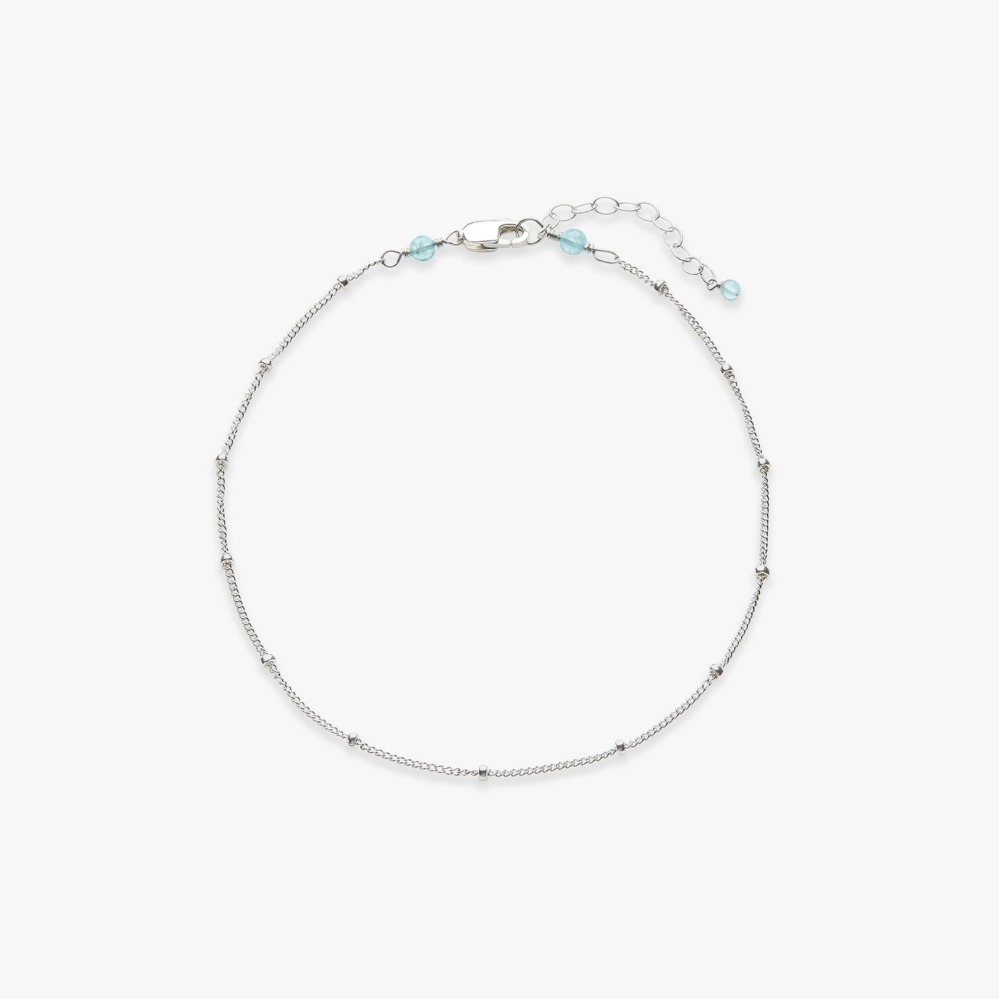Load image into Gallery viewer, Caviar anklet silver
