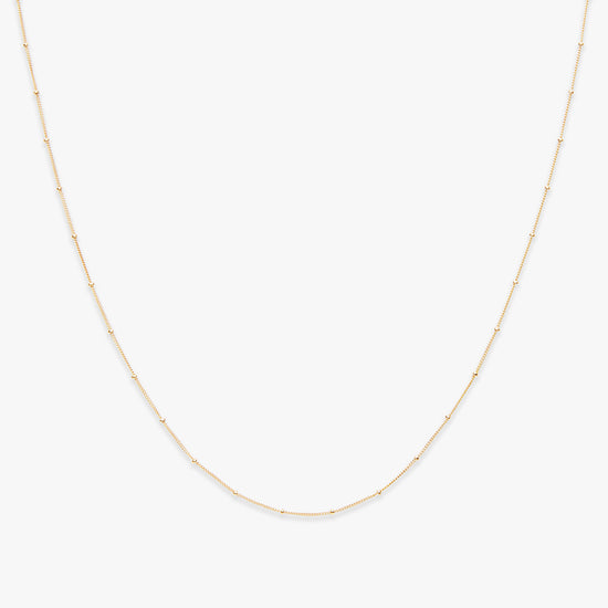 Load image into Gallery viewer, Caviar necklace gold filled
