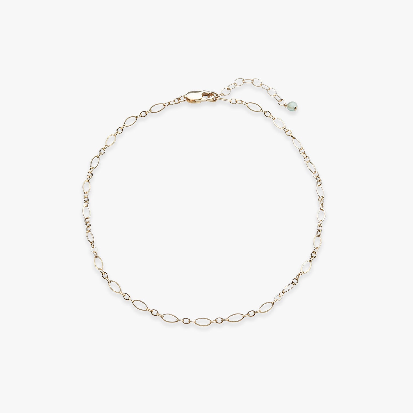 Load image into Gallery viewer, Coral anklet gold filled
