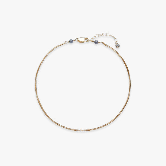 Curb chain anklet gold filled