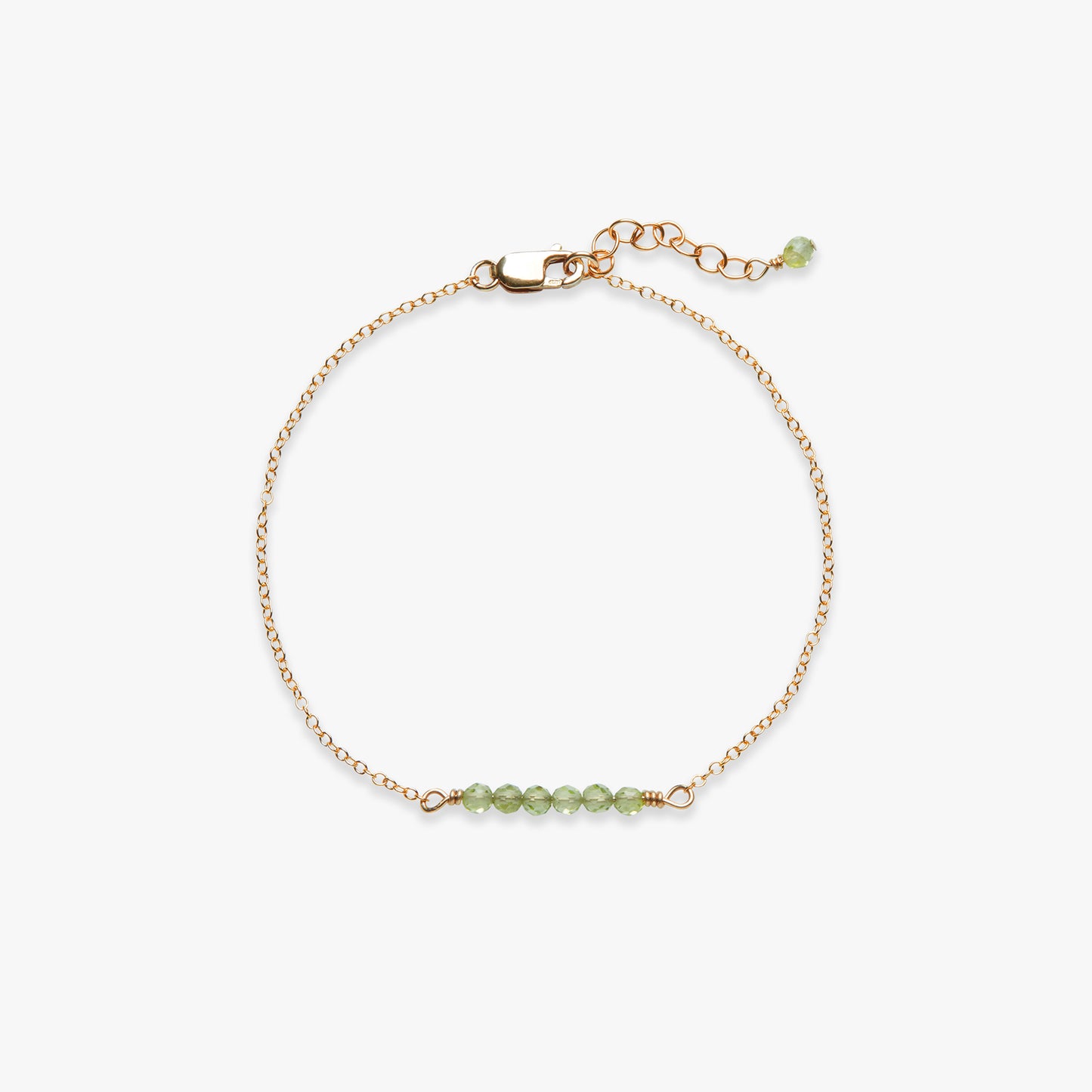 Load image into Gallery viewer, Cut Pebble gemstone bracelet gold filled
