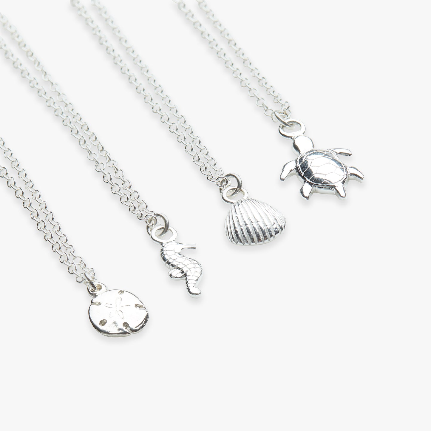 Deep Sea charm collection necklace silver