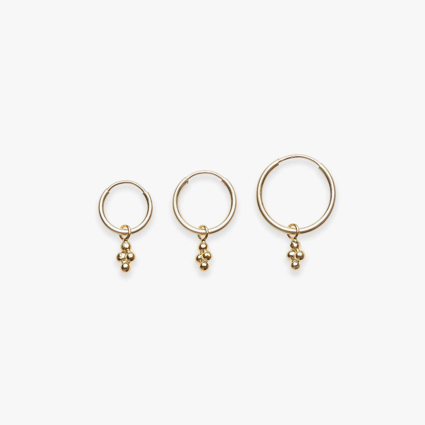 Load image into Gallery viewer, Diamond Dots pendant earring gold filled
