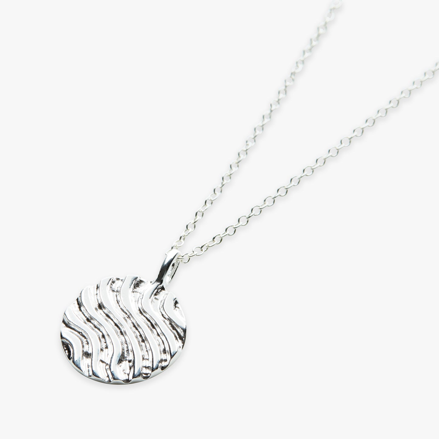 Dunes pendant necklace silver