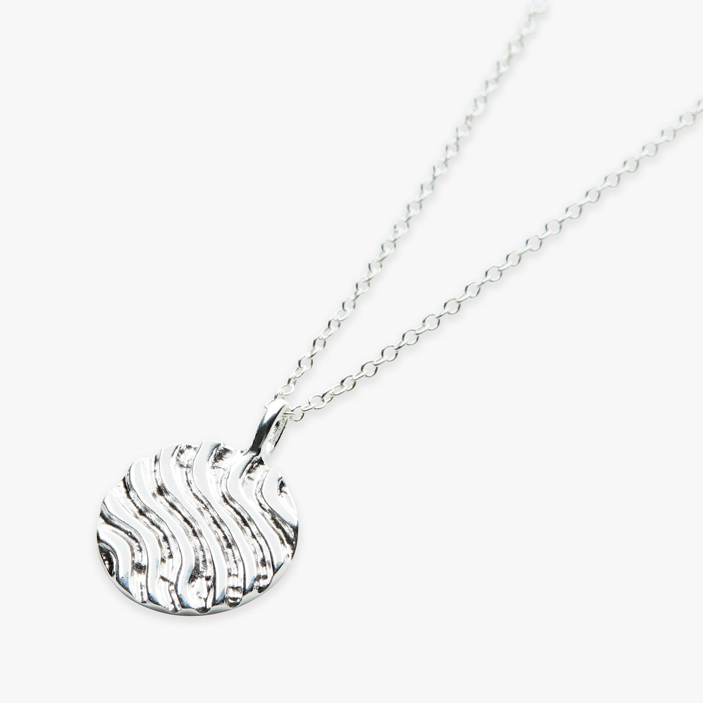 Load image into Gallery viewer, Dunes pendant necklace silver
