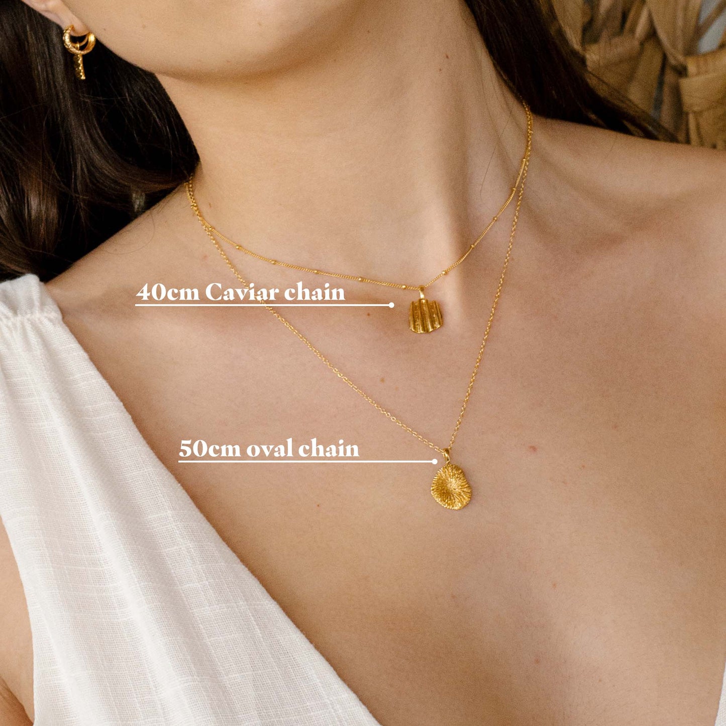 Load image into Gallery viewer, Sun of a Beach necklace gold filled
