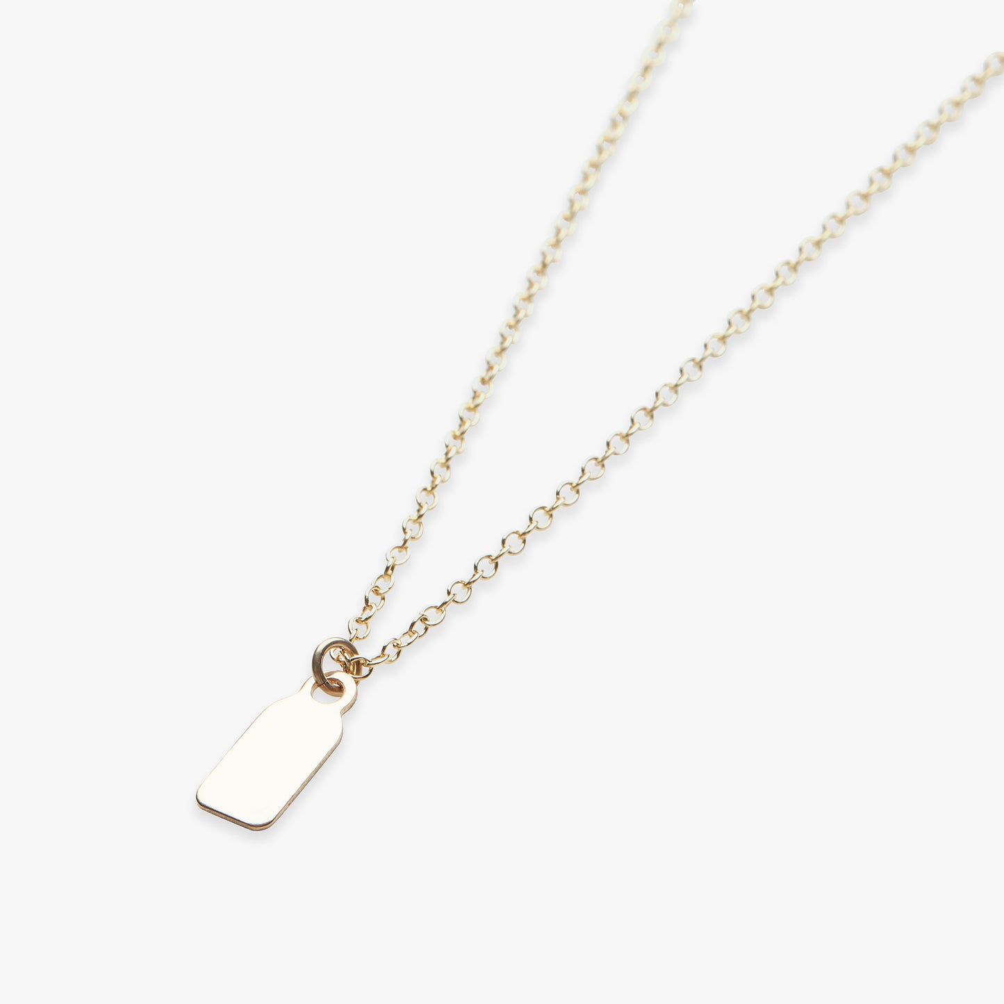 Load image into Gallery viewer, Label necklace gold filled
