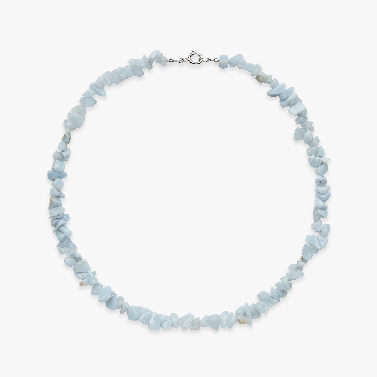 Load image into Gallery viewer, Lily Tears blue lace necklace silver
