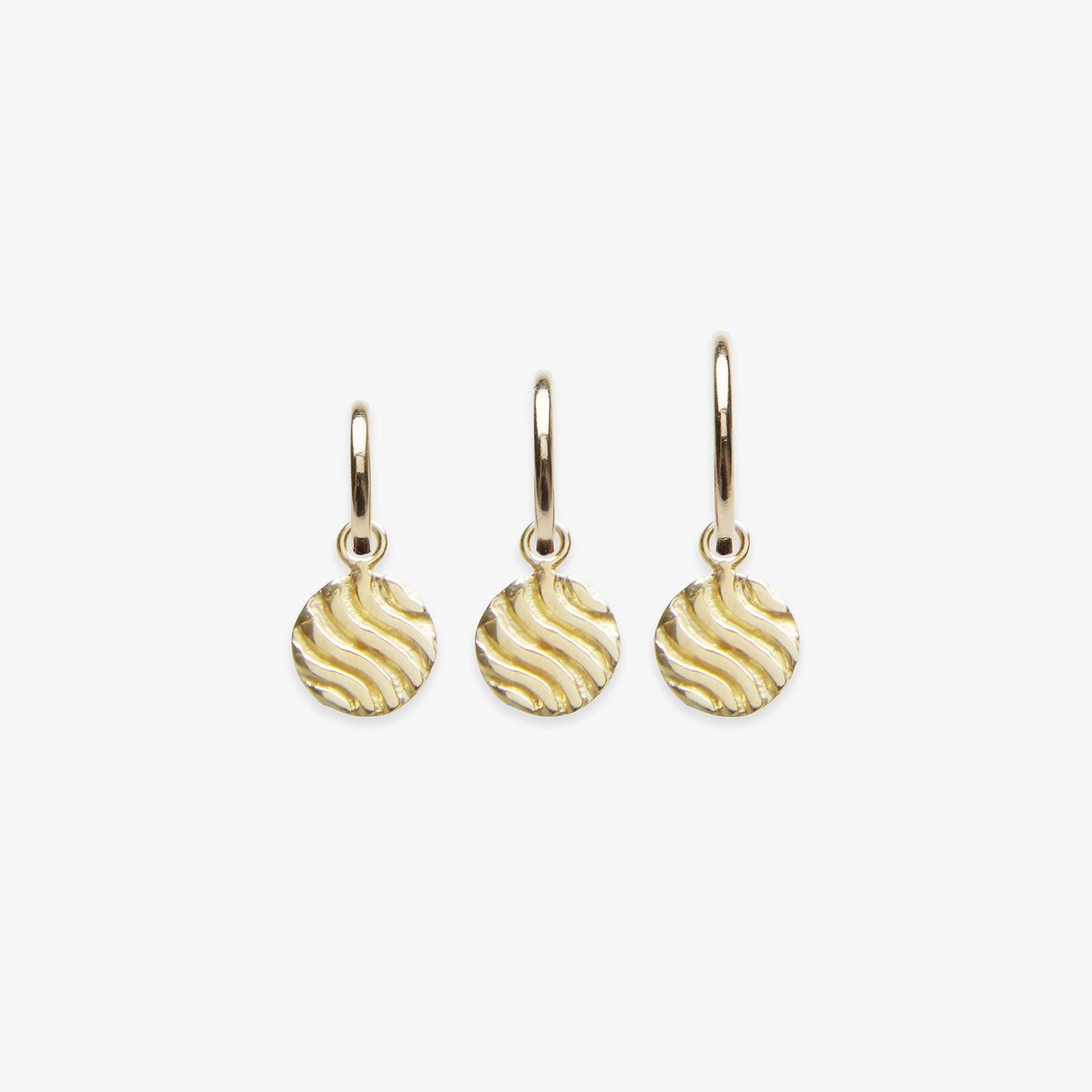 Load image into Gallery viewer, Little Dunes pendant earring gold filled
