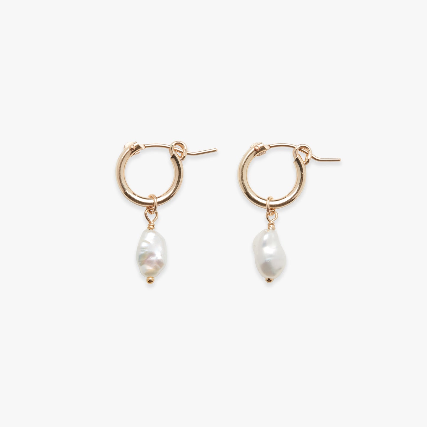 Luster clasp earring gold filled