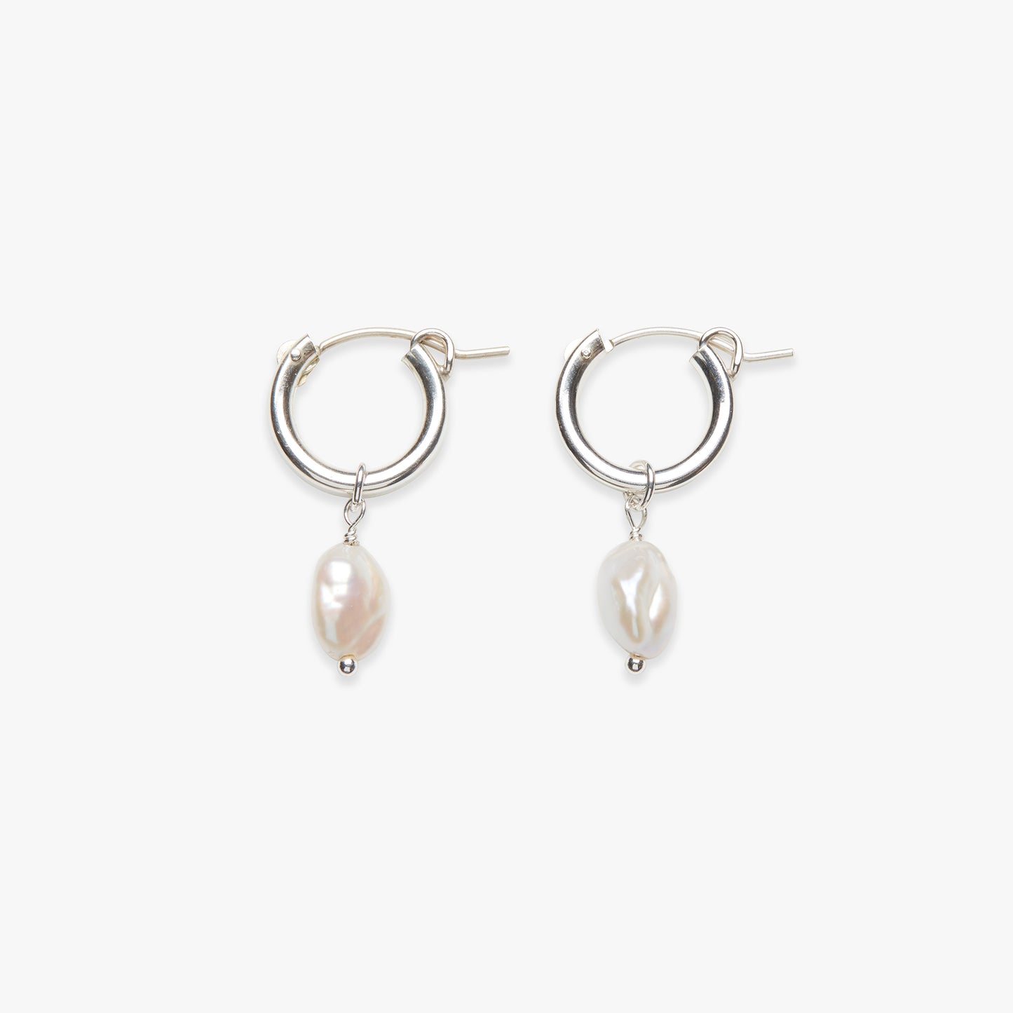 Load image into Gallery viewer, Luster clasp earring silver
