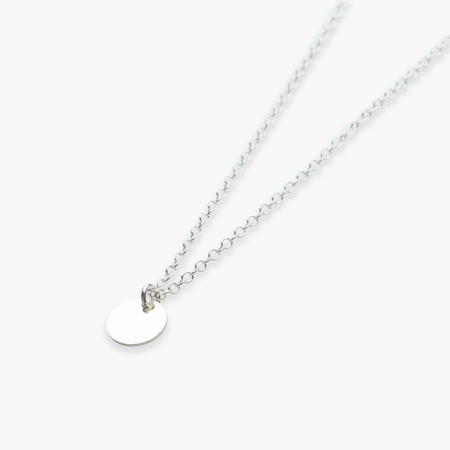 Mini coin necklace silver