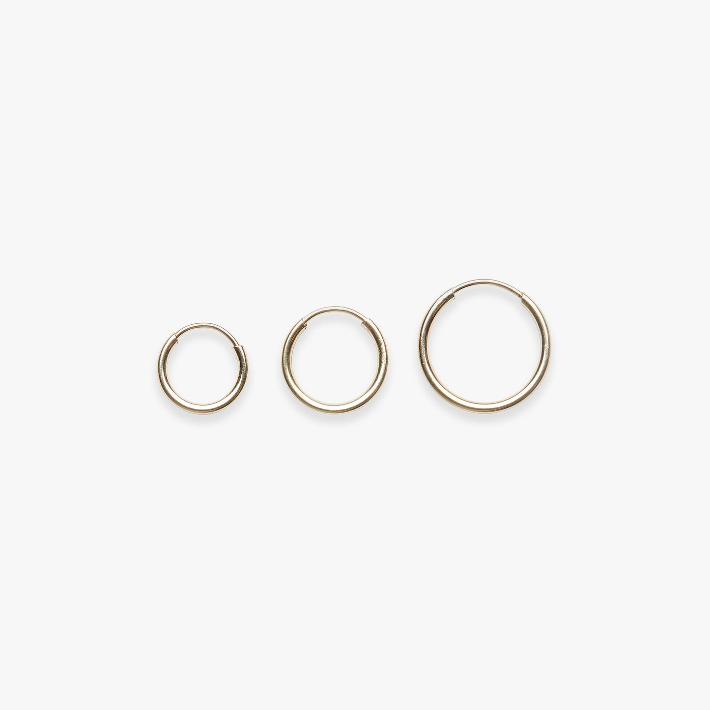 Minimal plain earring gold filled