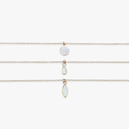 Laad afbeelding in Galerijviewer, Mother of Pearl hanger ketting gold filled
