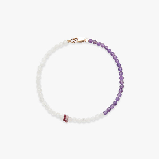 Once in a Blue Moon amethyst armband gold filled