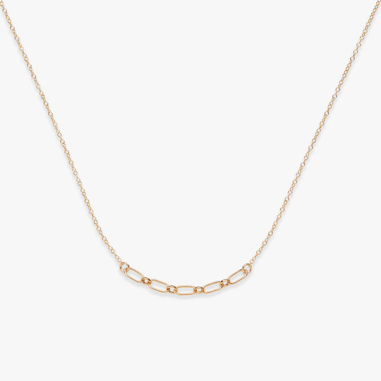 Laad afbeelding in Galerijviewer, Oval links ketting gold filled
