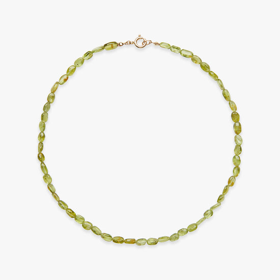 Pixie peridot necklace gold filled