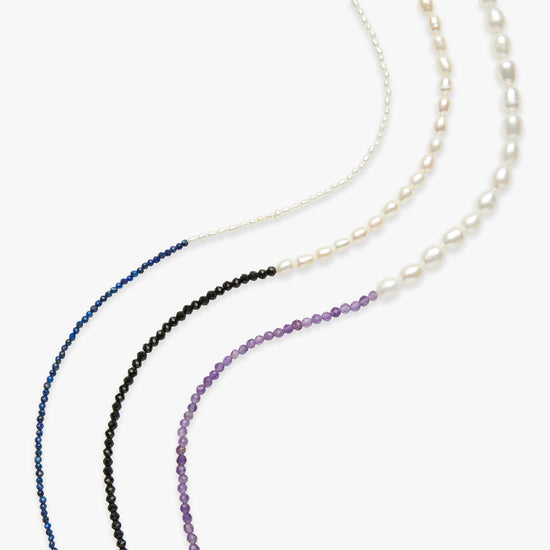 Rêve single colour necklace silver