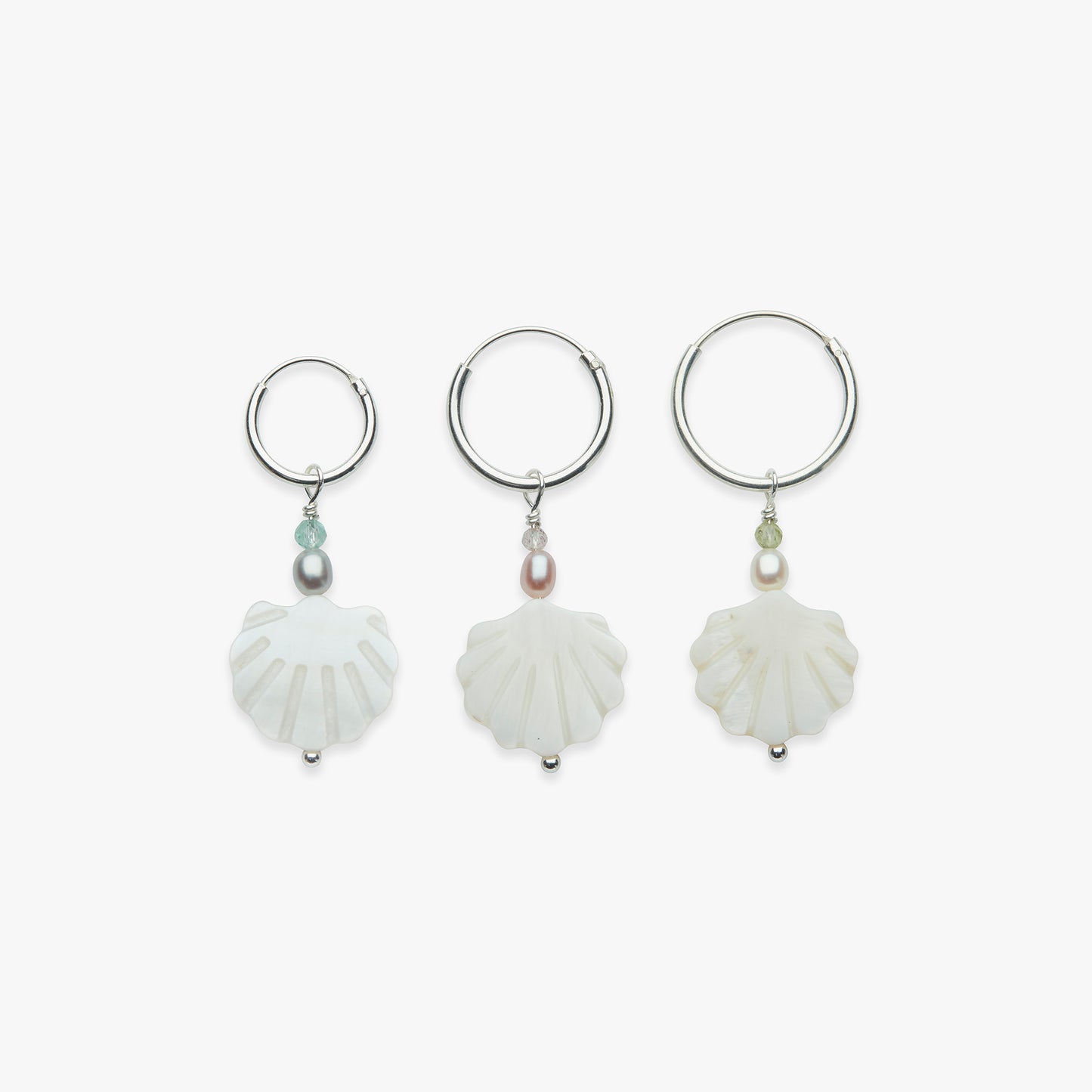 Splash earring silver