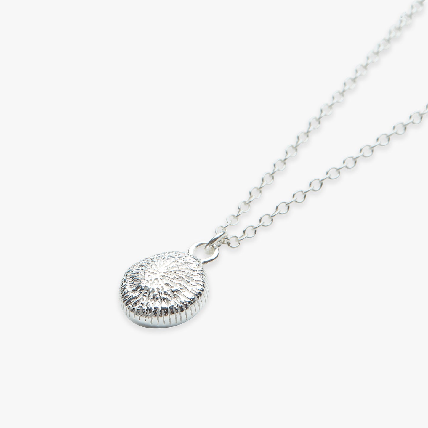Sunshine Coral necklace silver
