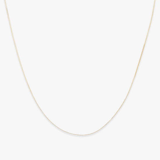 Laad afbeelding in Galerijviewer, Gold filled tiny box chain ketting
